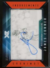 James Conner Card 2017 Panini XR Luminous Endorsements Orange #18 