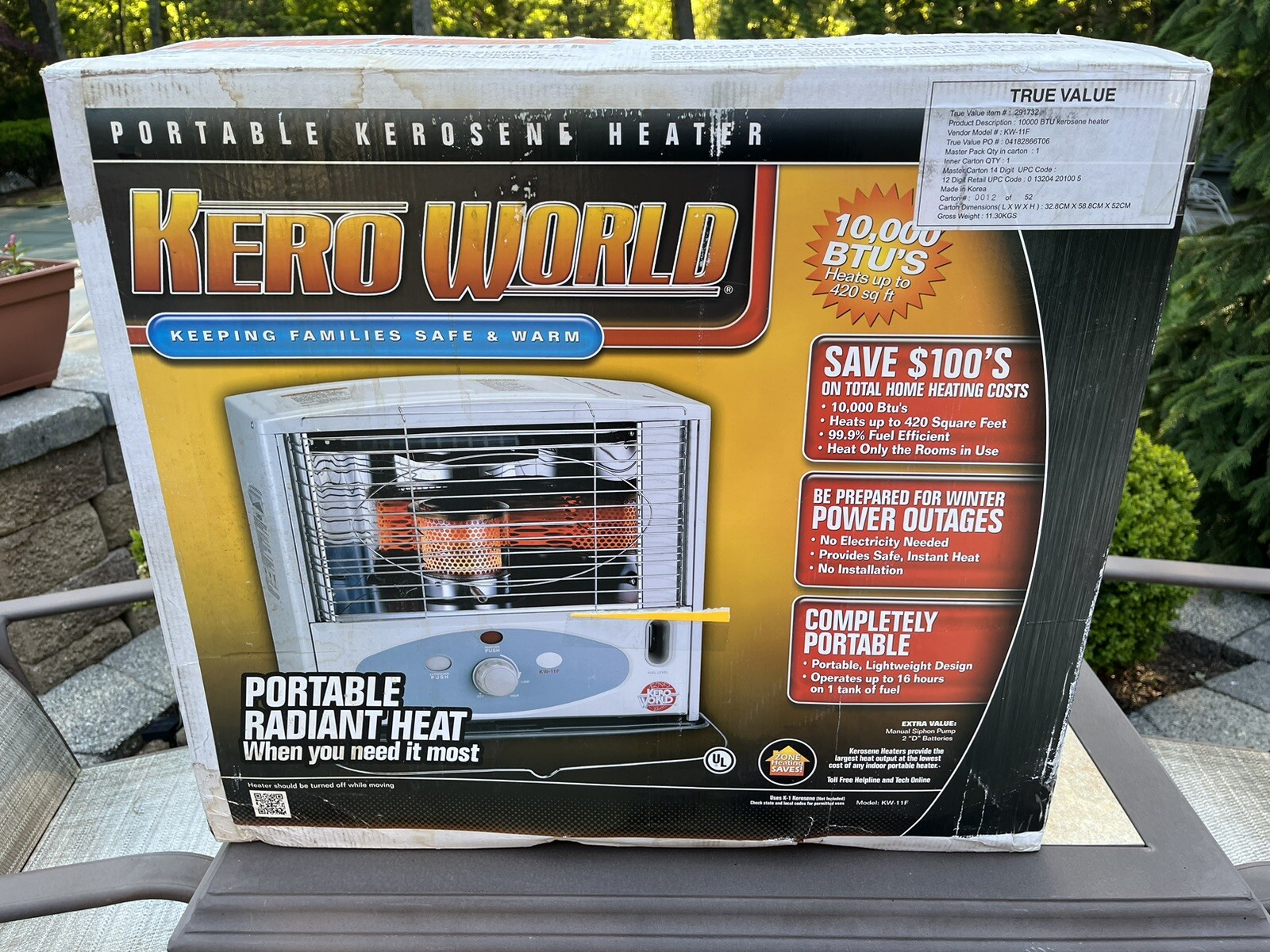 Kero World Kerosine Space Heater 10,000 Btuu0026#039;s Model KW-11F | eBay