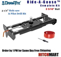 Gooseneck Trailer Hitch W/ Hole Saw For 99-16 Ford F250 F350 Super Duty 9460-49 Gooseneck Trailer Hitch W/ Hole Saw For 99-16 Ford F250 F350 Super Duty 9460-49