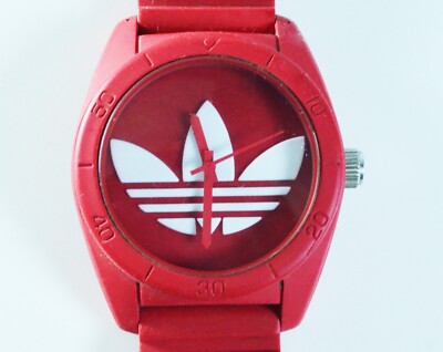 Adidas Santiago Quartz Adh6168 Watch Unisex Rubber Red White