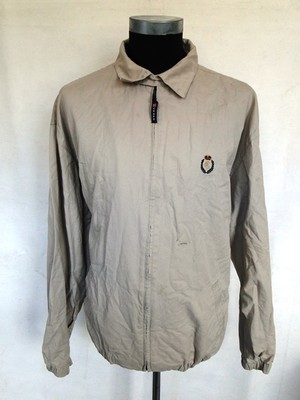 Ralph Lauren Chaps Jacke Blouson Sommerjacke Beige Unifarben Gr. XL