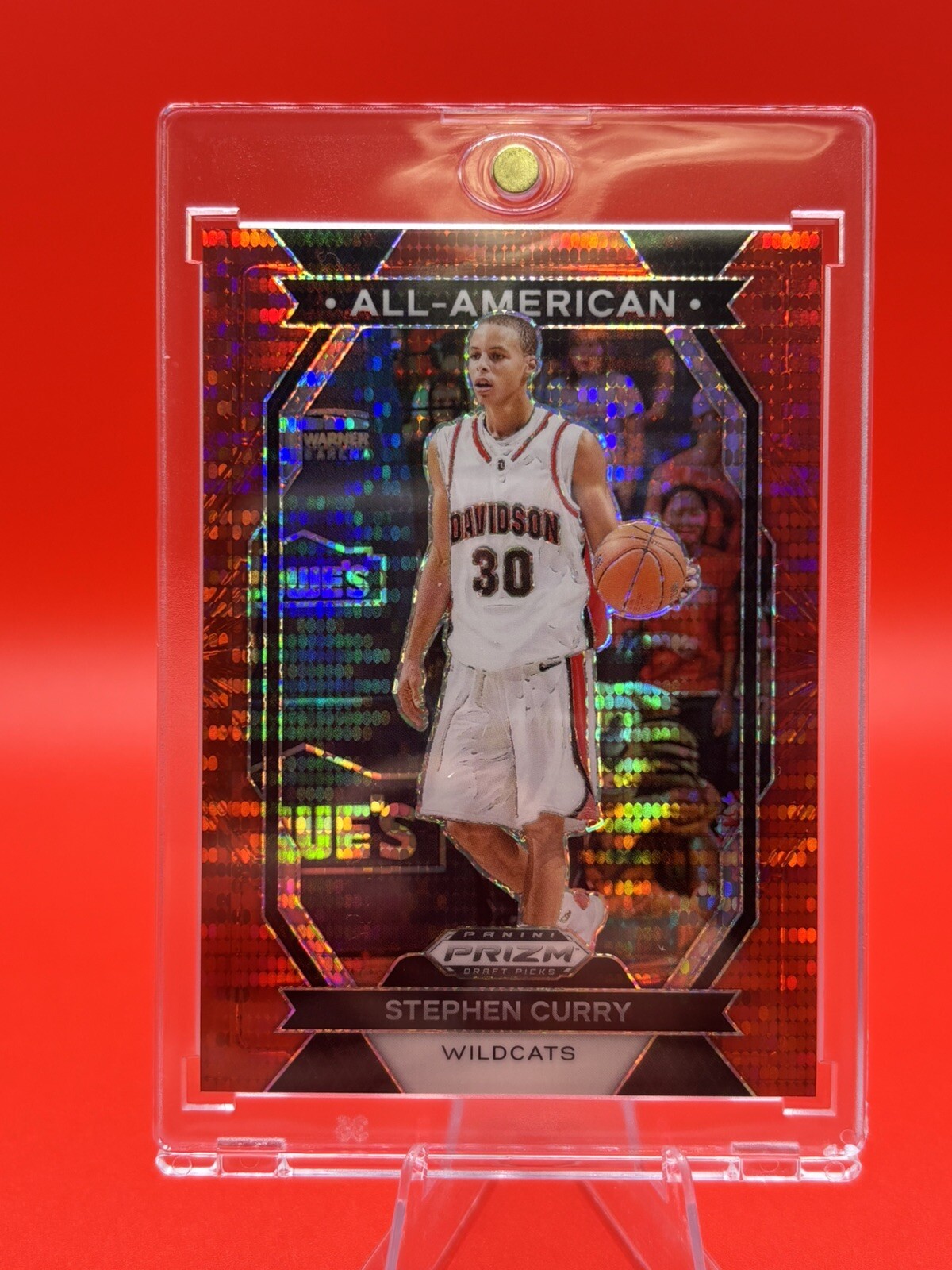2024 Panini Draft Picks - #13 Stephen Curry All-American Red Pulsar Prizm /299