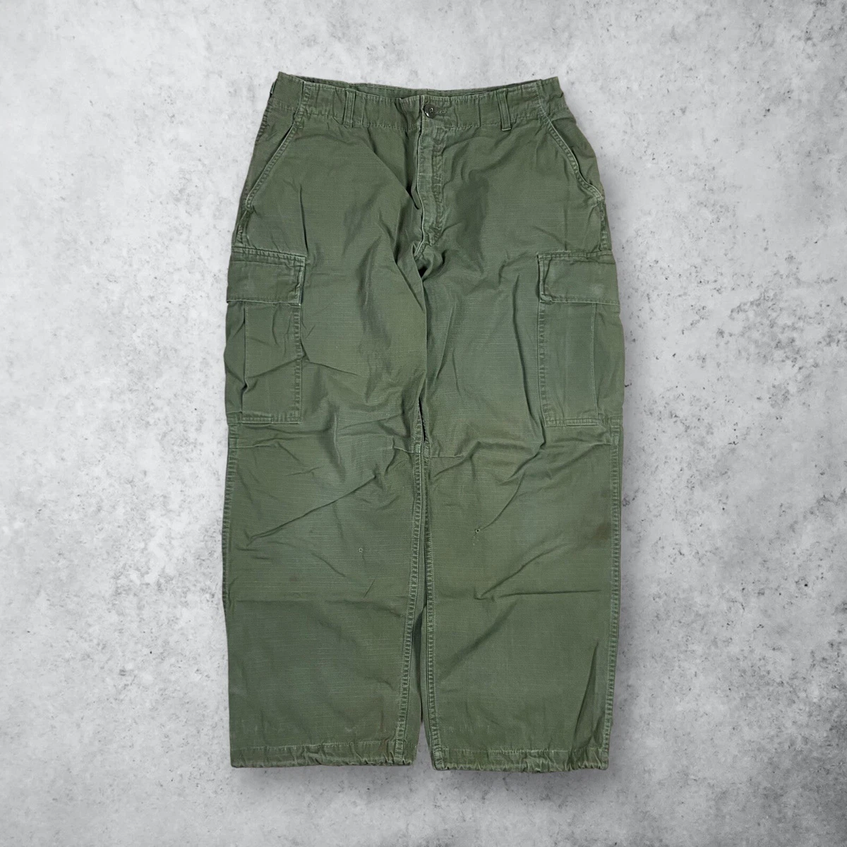 Vintage 60s US Military Rip Stop OG-107 Cargo Pants Vietnam Era | eBay