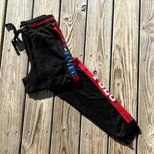 Polo Ralph Lauren Polo67 Men's Pajama Sleep Jogger Pants Black/Red Small NWT