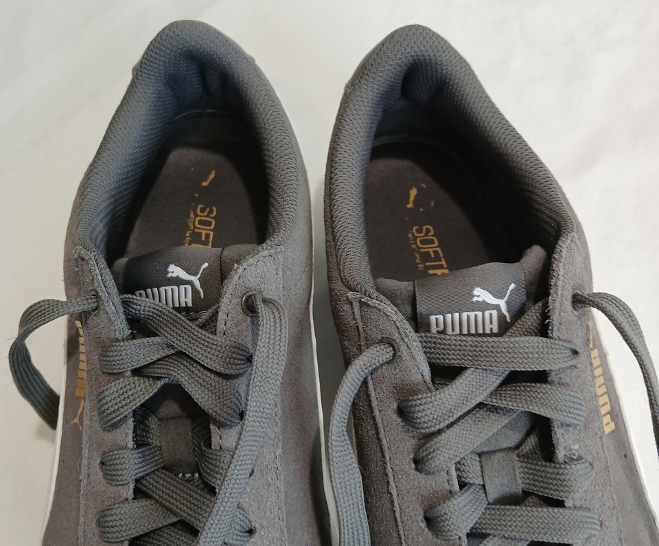 Puma Vikky Soft Foam Grey Suede Sneakers Womens Size 11 Low Top Shoes