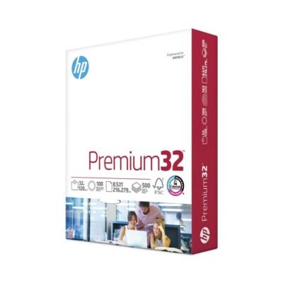 HP 113100 8.5'' x 11'' 100 Bright 32-lb. Paper - Ultra White (500/RM) New