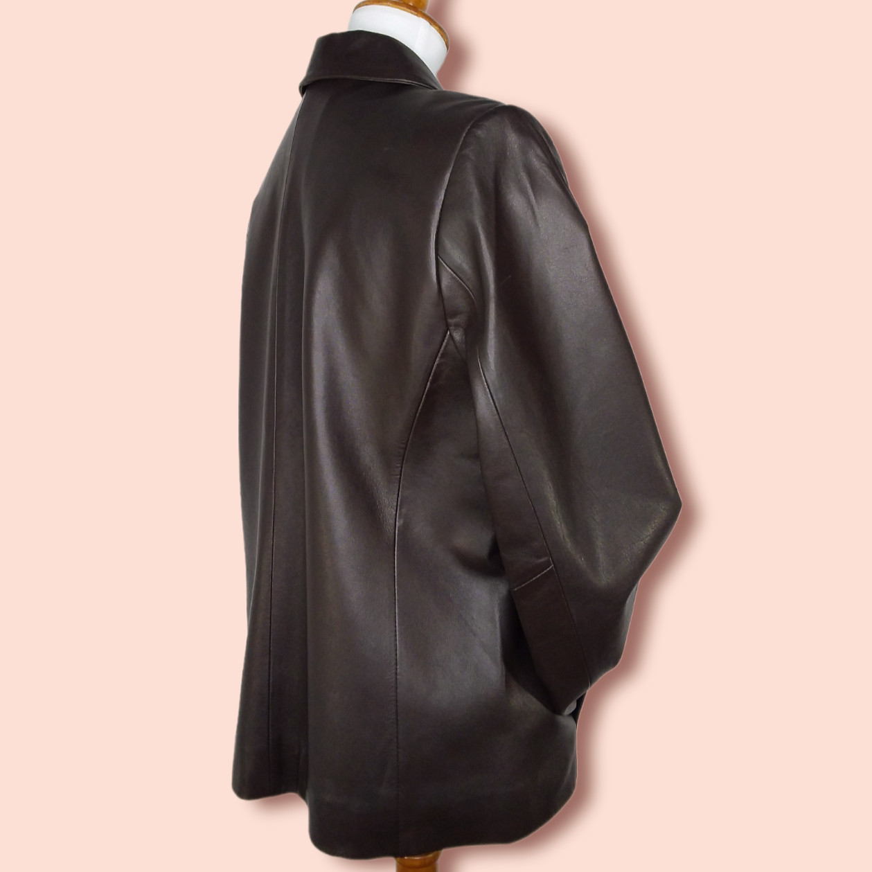 Pendleton Leather Jacket Size Medium Brown Classi… - image 7