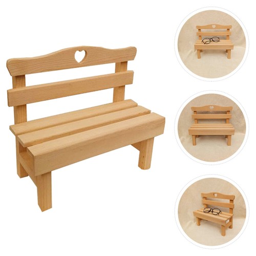 Small Wooden Chair Doll House Living Room Furniture Dollhouse Outdoor - Picture 6 of 12