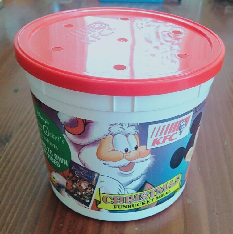 Walt Disney's Christmas KFC Fun Bucket 1990s Collectible (L) | eBay