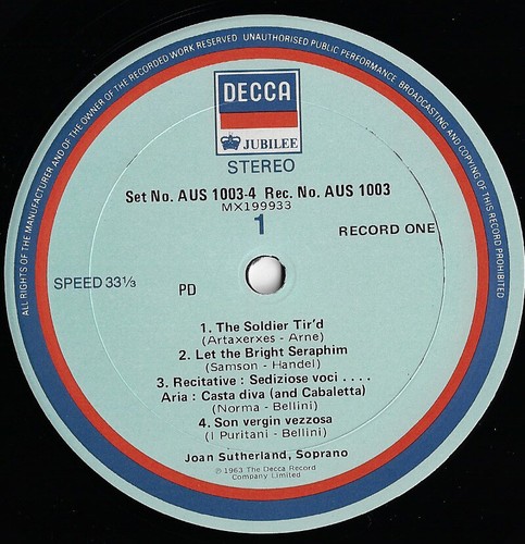 JOAN SUTHERLAND art of the prima donna AUSSIE DECCA double LP MINT AUS-1003-4 - Picture 6 of 6