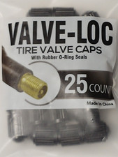 25 Pc Auto Tire Valve Stem Caps Air Dust Covers Wheels Rubber O-ring Seals Black 25 Pc Auto Tire Valve Stem Caps Air Dust Covers Wheels Rubber O-ring Seals Black