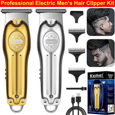 BIG SALE Zero Gapped Hair Clipper Electric Wireless Mens Hair Trimmer Shaver Kit