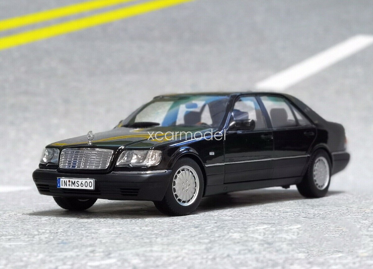 ミニカー Mercedes-Benz. S600. 1/18 1/18 Scale Mercedes-Benz S600 W140 1990 Black Diecast Car