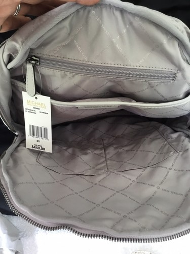 MICHAEL KORS WINNIE QUILTED ALUMINUM LARGE BACKPACK RRP $448.00 - Picture 7 of 12