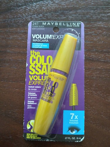 Maybelline NY Volum' ExpressColossal Waterproof Mascara, 241 Classic Black - 第 1/2 張圖片