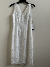 Adrianna Papell Sleeveless Dress Ivory 2