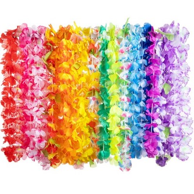 JOYIN Toy 12 Counts Hawaiian Leis Bulk, Tropical Flower Lei Multi