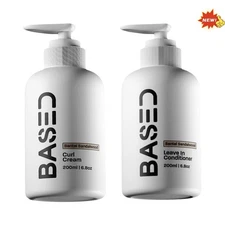 Base Santal Sandalwood Curl Cream, Leave-In Conditioner for Hair Care 