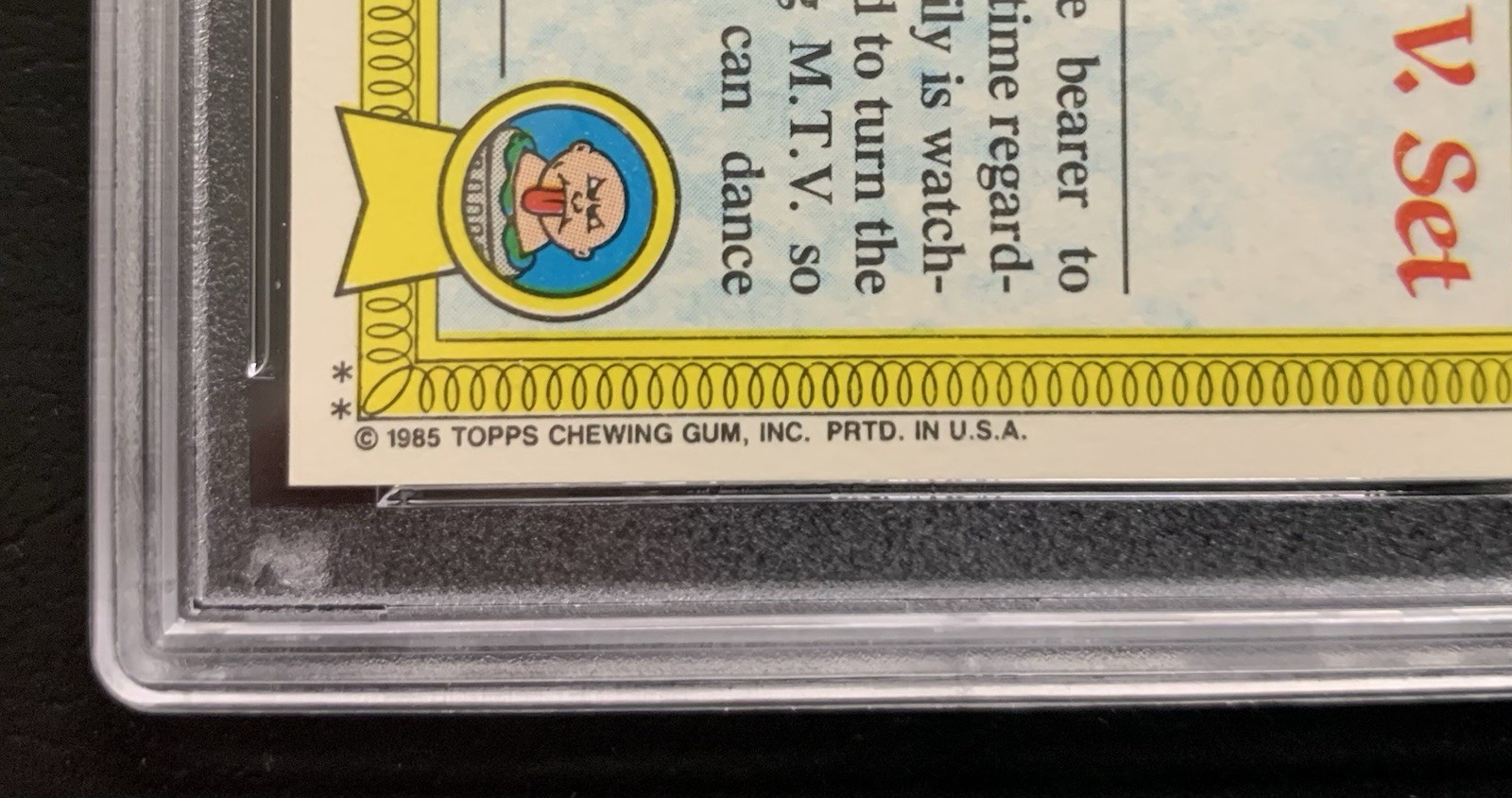 1985 Garbage Pail Kids New Wave Dave 30a PSA 10 GEM MINT-RARE GLOSSY CARD!! TWT view 3