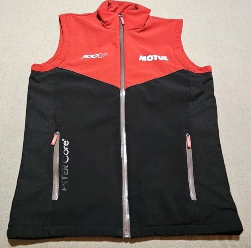 Motul 300V Racing Vest XL Ester Core Zip Up Softshell Motorsport Red Black - product listing photo