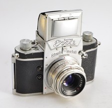 System Exa Rheinmetall VEB Sömmerda  • Meyer-Optik Trioplan 1:2.9/50 red V ✅8593