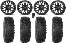 ITP Hurricane 14" Wheels Black 32" RC500 Tires Yamaha Viking Wolverine