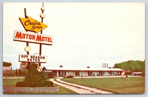 Cruise Inn Motor Motel sign vintage roadside architecture 1960s | eBay