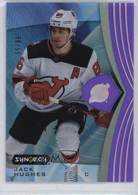 2023-24 Upper Deck Synergy Purple 95/99 Jack Hughes #37 0he