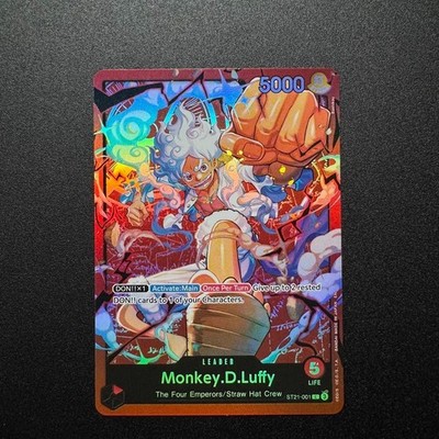Monkey.D.Luffy ST21-001 Alt Art ST31 - One Piece TCG English Card Near Mint