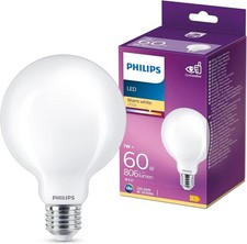 Philips LED Premium Frosted G93 Globe Light Bulb E27 1 Count (Pack of 1)