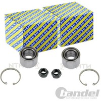 2X SNR RADLAGER-SATZ Vorne Hinten Passend FÜR Opel Agila Links+Rechts