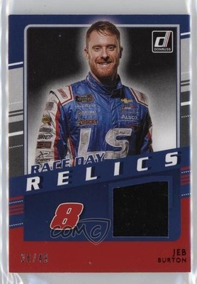 2021 Panini Donruss NASCAR Race Day Relics Red 30/49 Jeb Burton #RDR-JB 2s2