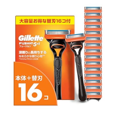 Gillette5+1シリーズ　替刃 Gillette Shaving Razor Replacement Blades 16 Pieces Razor Men's