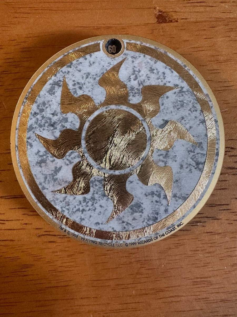 MTG - 'FLYING TRICYCLE' Life Counter - White Mana Faceplate & Base