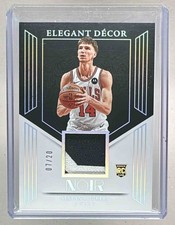 Matas Buzelis 2024 Panini Noir International Elegant Decor Rookie RC Patch /20