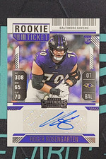 2024 Panini Contenders Roger Rosengarten Rookie Tickets Auto RC #251 Ravens
