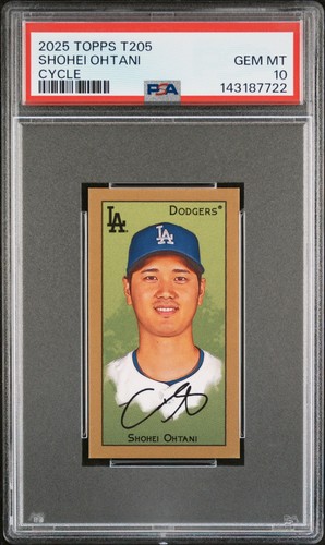 2025 Topps T205 Shohei Ohtani Cycle Back SP - PSA 10 - POP 1