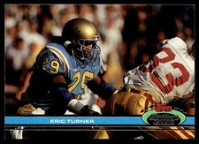 1991 Stadium Club Eric Turner Rookie Cleveland Browns #250