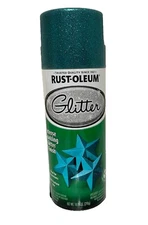 Rust-Oleum Glitter Turquoise Green ✨ Spray Paint 10.25 oz Intense Sparkle 302573
