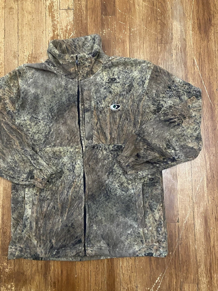 Vintage Mossy Oak Full Zip Camo Fleece Outdoor Hunting Men’s Size Medium - Image 4 of 4