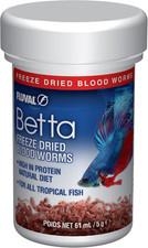 Betta Freeze Dried Bloodworms, 0.18 Oz.