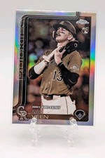 2025 Topps Update Chrome Baseball Sepia Refractor Rookie #USC186 Zac Veen