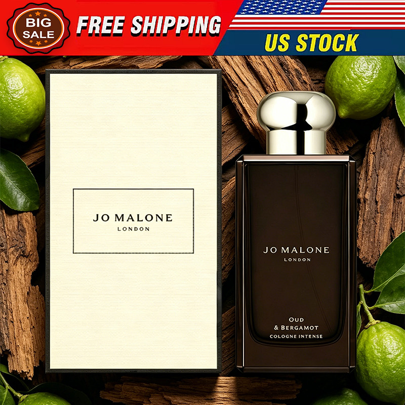Jo Malone Oud & Bergamot Cologne Intense 3.4 fl oz / 100 ml Unisex Spray NEW