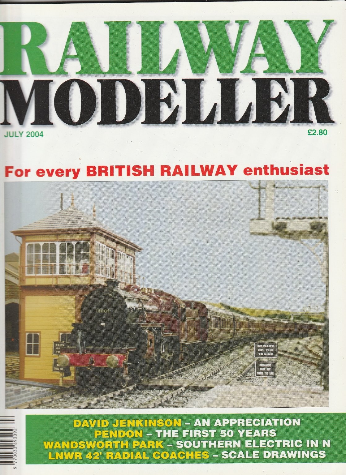 Railway Modeller Magazine July 2004 British Model Trains Scale Drawings