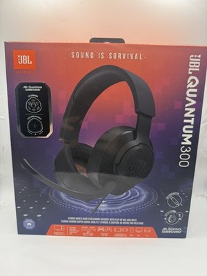 JBL Quantum 300 Wired Headset kompatibel mit Xbox, PS4, PS5, Switch -Schwarz-NEU