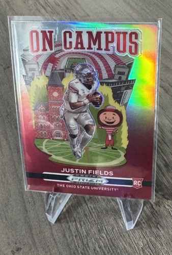 2021 Panini Draft Picks Justin Fields Rookie On Campus Card #OC-JF - 第 1/4 張圖片