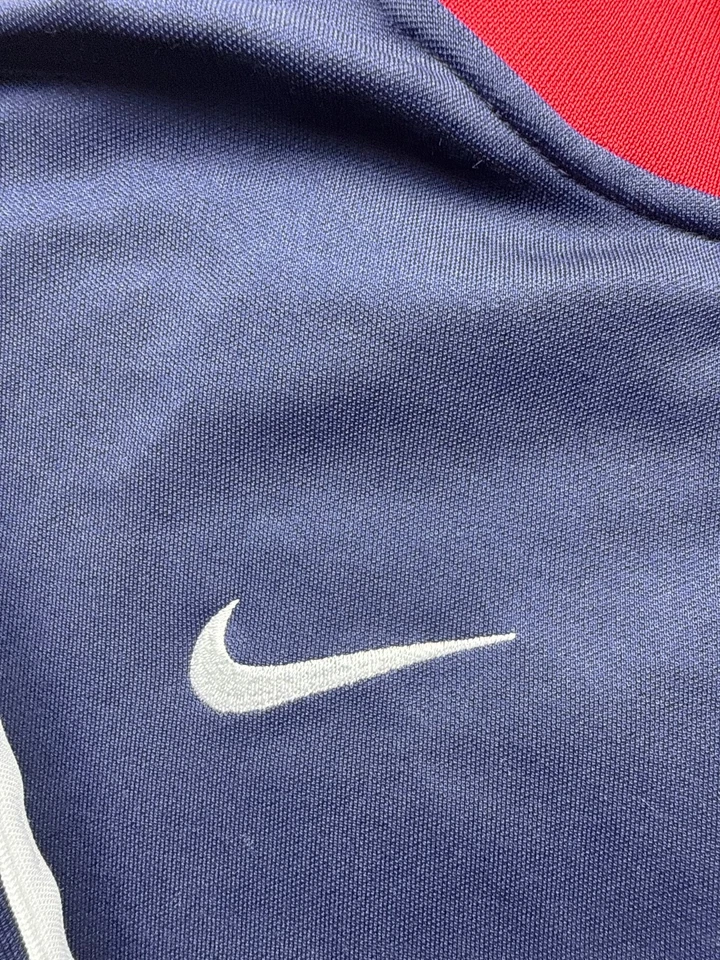 Chaqueta de fútbol EE. UU. para hombre grande roja azul blanca olímpica cremallera completa práctica Foto 3 de 4