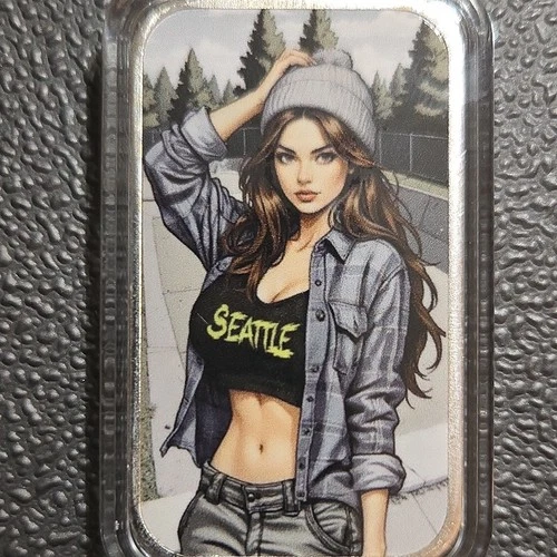 Bullion Baddies Silver Bar Seattle Design