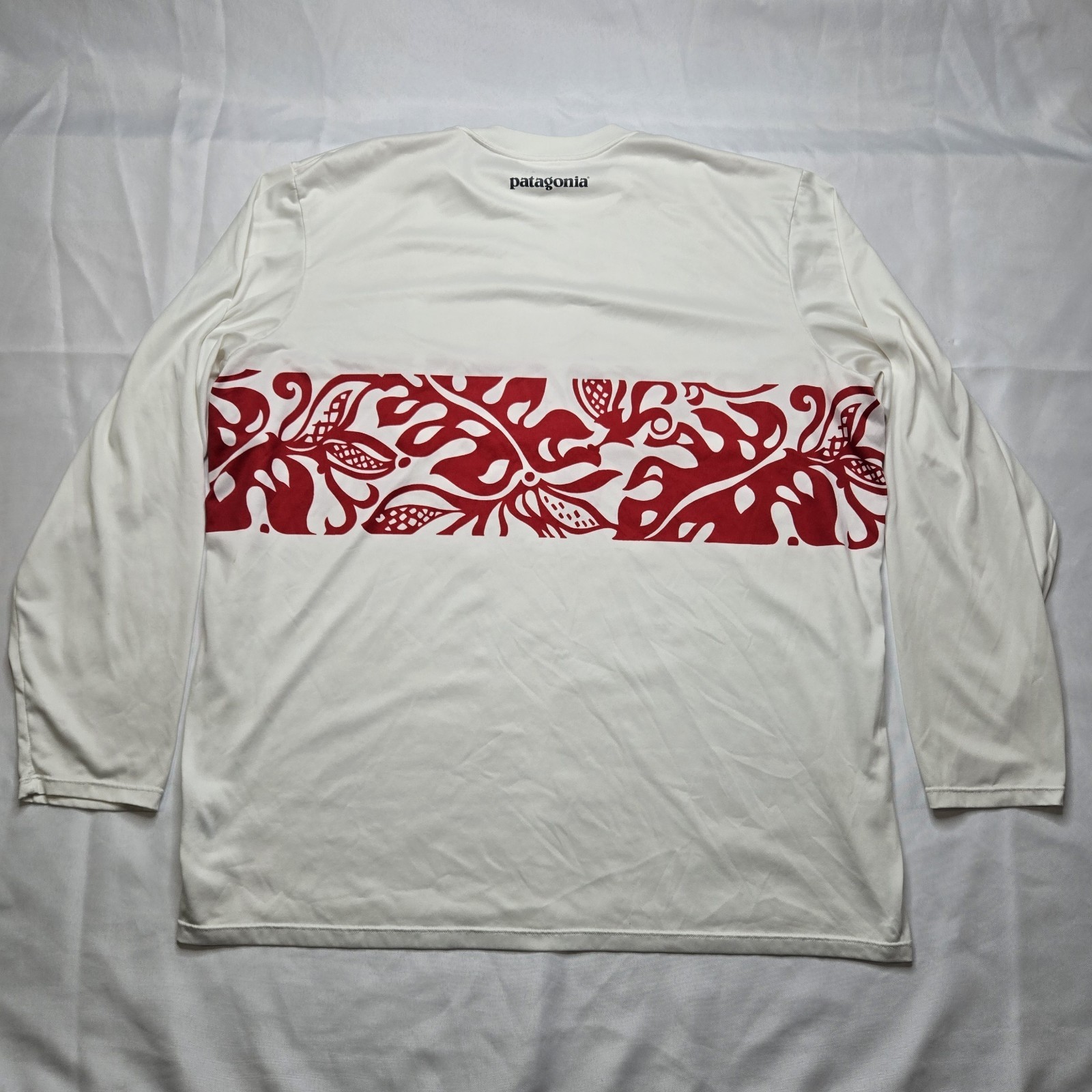 VTG Patagonia Sun Shirt XXL USA Made Tropical Graphic Pataloha Silkweight 90s LS thumbnail 8