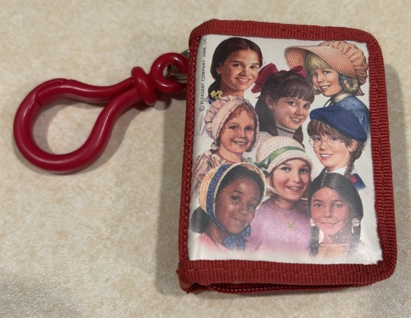 Vintage American Girl Collection Red Hallmark Photo Holder Keychain Clip '04